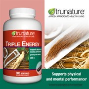 Trunature ® - Утроенный Женьшеневый Энергетик с Элеутерококком, 300 мг., 300 капсул Trunature ® - Утроенный Женьшеневый Энергетик с Элеутерококком, 300 мг., 300 капсул