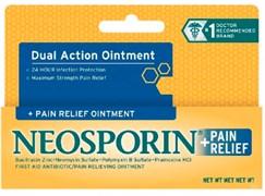 Заживляющая Мазь Неоспорин с Обезболивающим Эффектом, Neosporin Plus Pain Relief Ointment, 14.2 грамм