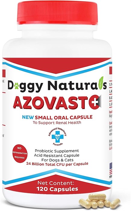 Azovast Plus Kidney Health Supplement for Dogs & Cats, 120капсул AMZN-0001 - фото 7454