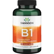 Витамин B1 Тиамин, 100 мг 250 капсул