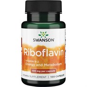 Витамин В-2 / Рибофлавин, 100 мг 100 капсул